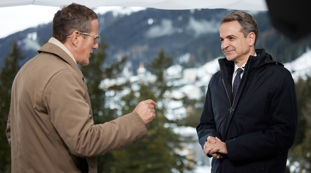 Ο Κυριάκος Μητσοτάκης παραχώρησε συνέντευξη στο CNN στο περιθώριο του Παγκόσμιου Οικονομικού Φόρουμ στο Νταβός