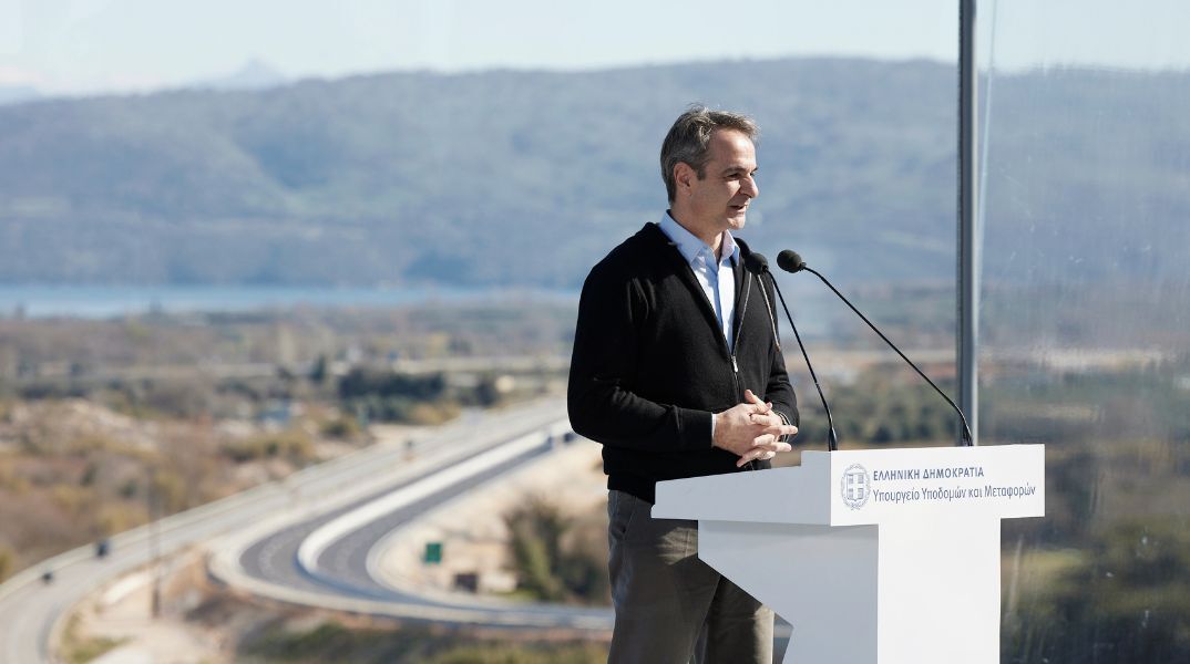 Ο Κυριάκος Μητσοτάκης εγκαινιάζει τον αυτοκινητόδρομο Άκτιο - Αμβρακία