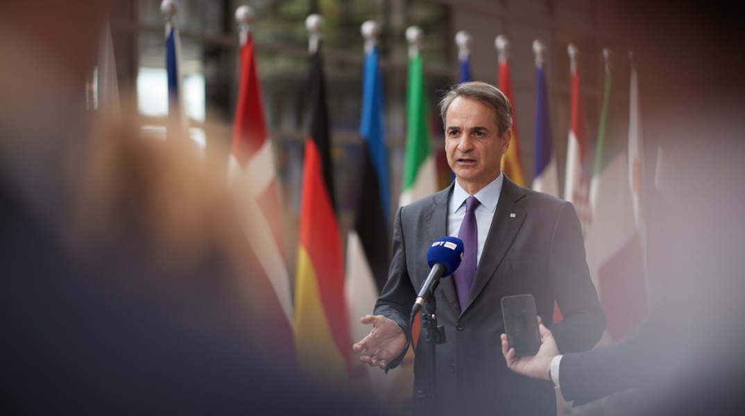 Ο Κυριάκος Μητσοτάκης σε δηλώσεις από το Ευρωπαϊκό Κοινοβούλιο στις Βρυξέλλες