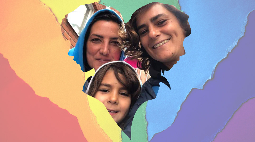 Η Νικόλ με την Αμαλία και την μικρή Αλίκη