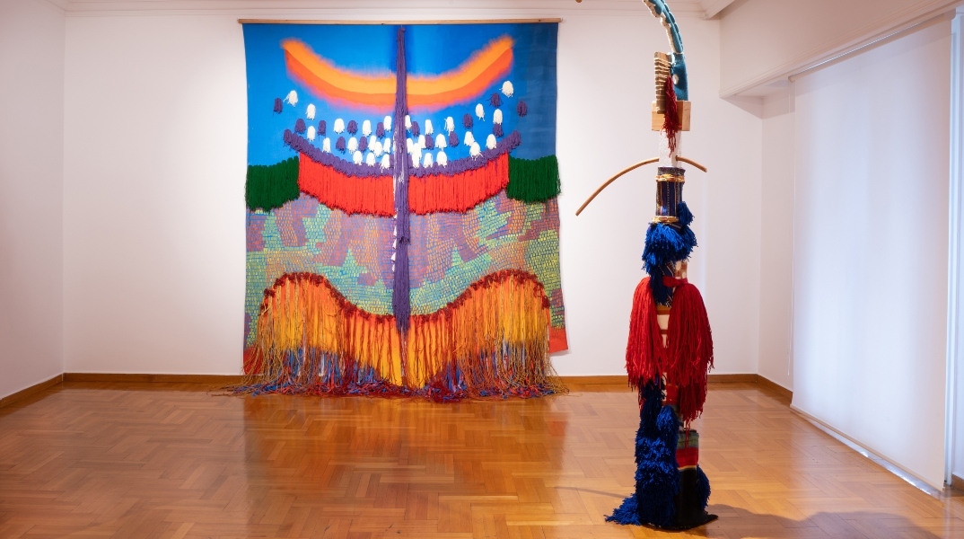 Άποψη της έκθεσης «Mεθοριακότητα I Liminality» στην γκαλερί Citronne με έργα της Μάρως Φασουλή