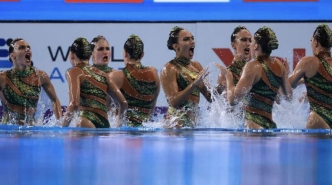 Στον τελικό του ελεύθερου ομαδικού η εθνική καλλιτεχνικής κολύμβησης