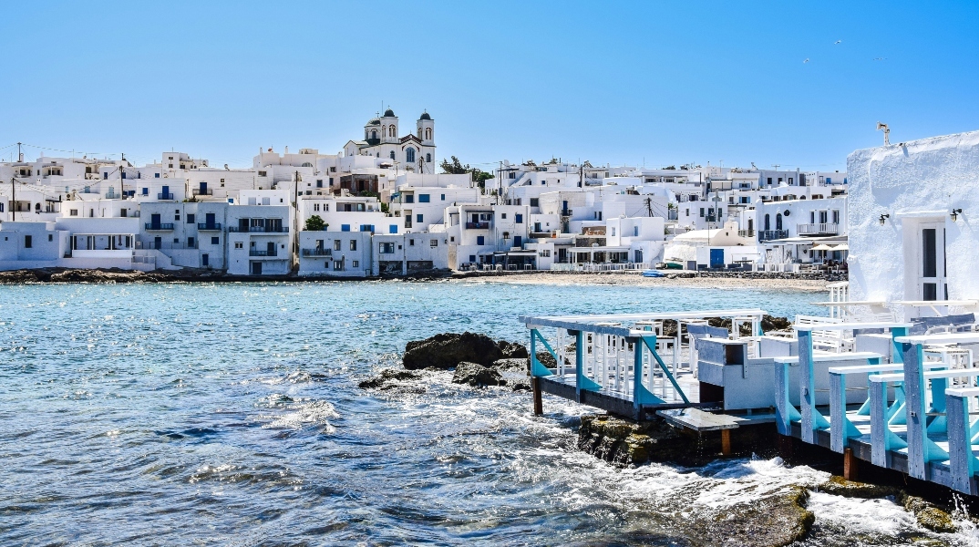 Άποψη της περιοχής της Νάουσας στην Πάροι