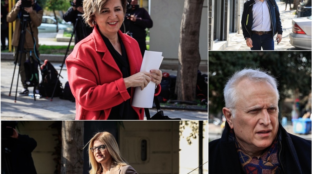 Βουλευτές και στελέχη του ΣΥΡΙΖΑ στην κρίσιμη συνεδρίαση της Πολιτικής Γραμματείας του κόμματος