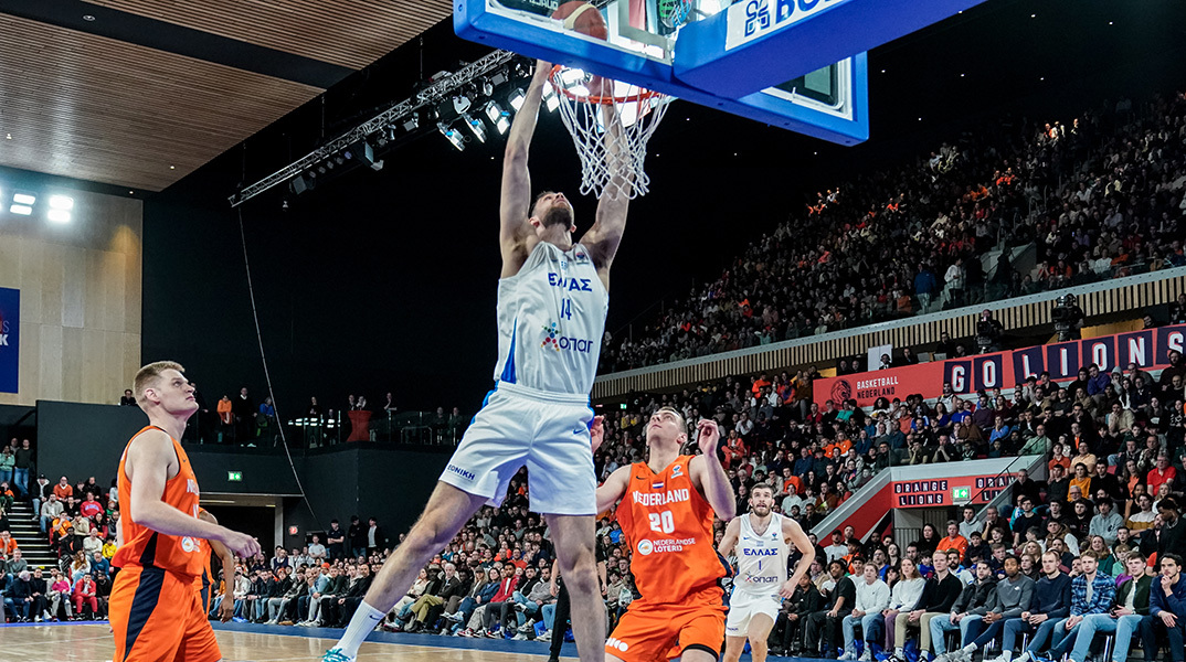 Προκριματικά Ευρωμπάσκετ 2025: Η Εθνική Ελλάδας κέρδισε την Ολλανδία 74-72