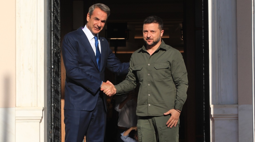 Κυριάκος Μητσοτάκης - Βολοντίμιρ Ζελένσκι