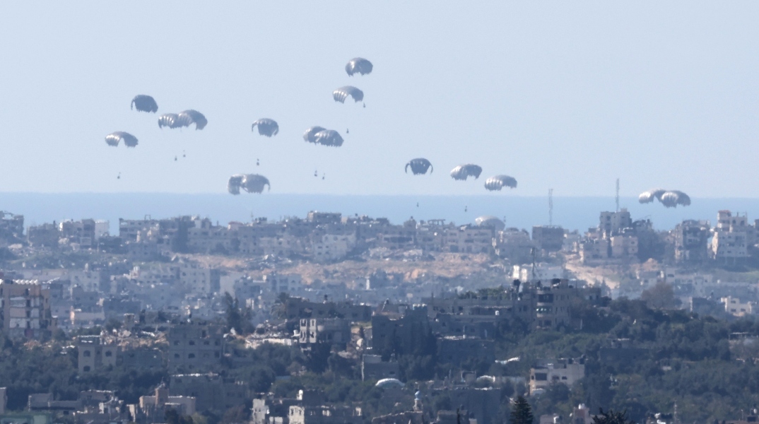 Ανθρωπιστική βοήθεια εξ ουρανού στη Λωρίδα της Γάζας