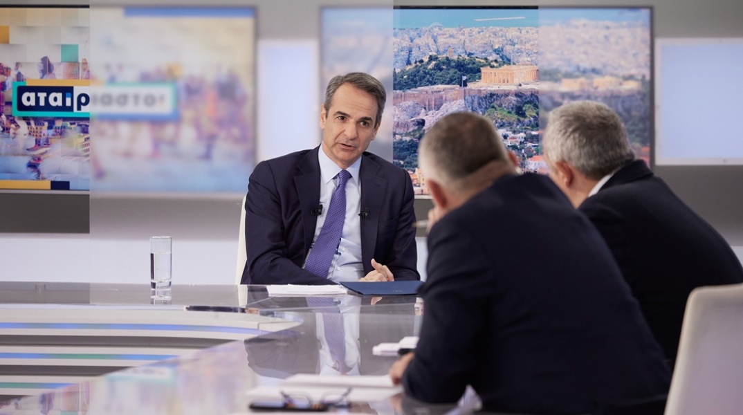 Ο Κυριάκος Μητσοτάκης στον ΣΚΑΪ