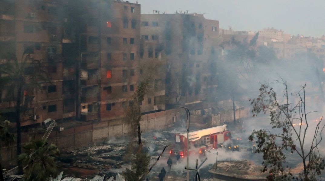 Αίγυπτος: Πυρκαγιά στο Κάιρο κατέστρεψε ένα από τα πιο παλιά κινηματογραφικά στούντιο στον αραβικό κόσμο - Ξέσπασε μετά το γύρισμα επεισοδίου σίριαλ.
