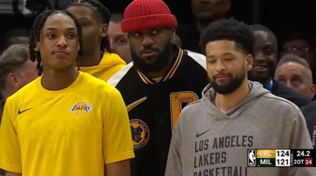 Ο ΛεΜπρόν μετρούσε τα δευτερόλεπτα του Γιάννη Αντετοκούνμπο στις βολές