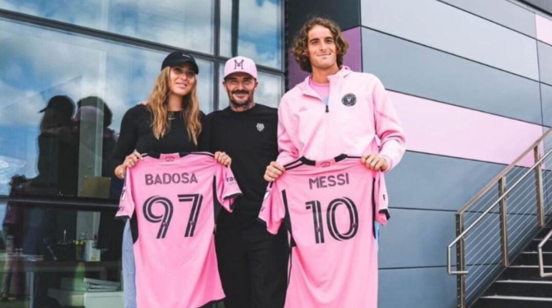 Τσιτσιπάς και Μπαντόσα βρέθηκαν με τον Μπέκαμ στο προπονητικό της Ίντερ Μαϊάμι