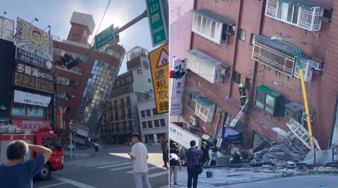Τουλάχιστον 4 νεκροί και 50 τραυματίες από τον σεισμό 7,5 Ρίχτερ στην Ταϊβάν