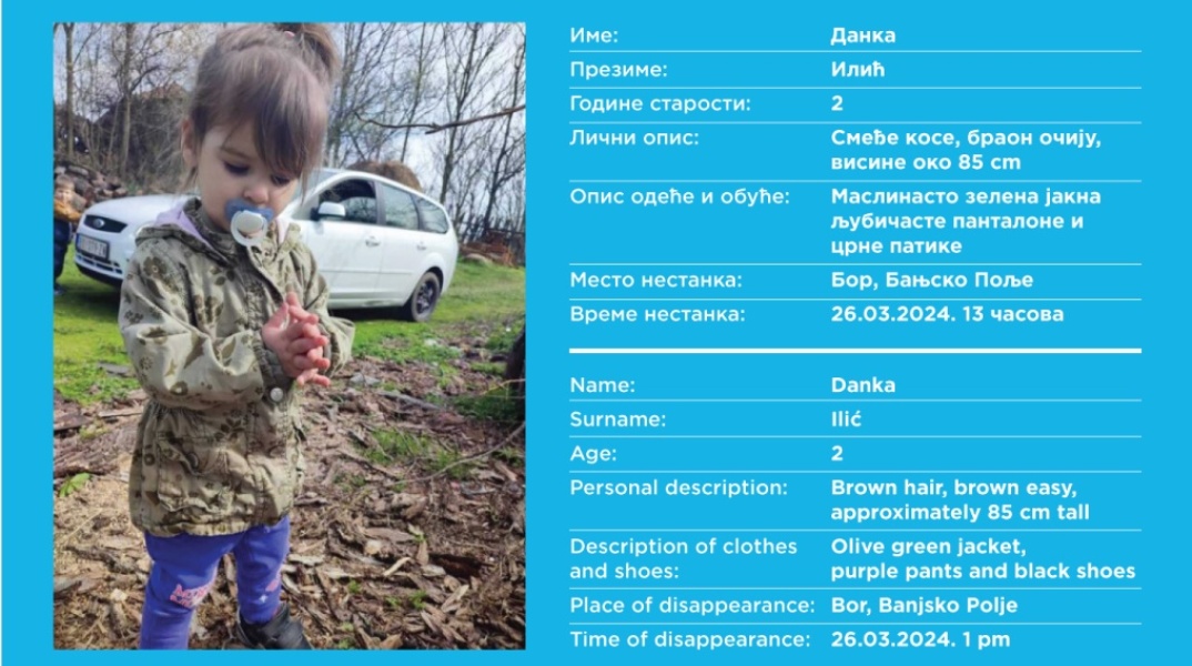 Η 2 ετών Ντάνκα είχε εξαφανιστεί από τις 26 Μαρτίου - Εντοπίστηκε νεκρή σε χωματερή