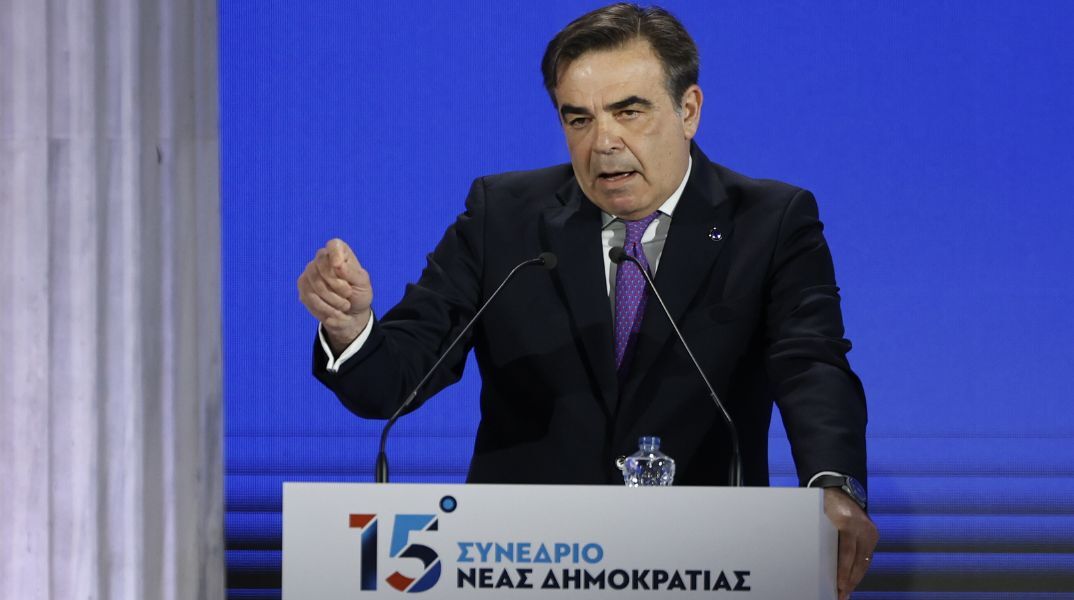 Συνέδριο ΝΔ: Πώς τοποθετήθηκε ο αντιπρόεδρος της Κομισιόν, Μαργαρίτης Σχοινάς - «Η Ευρώπη είναι η πιο αποτελεσματική ασπίδα για την Ελλάδα» 