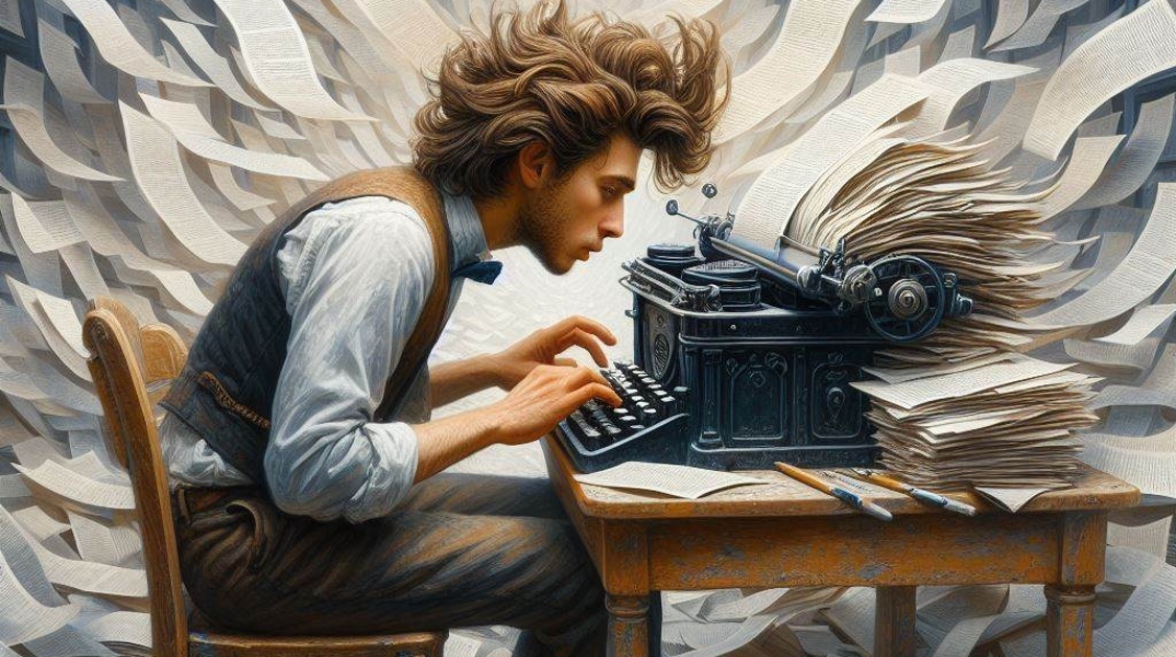 Γράφοντας ένα μυθιστόρημα με νοικιασμένη γραφομηχανή 