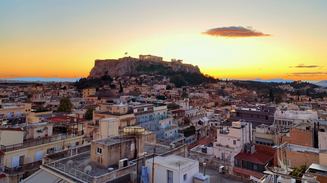 Άποψη της Αθήνας από ψηλά 