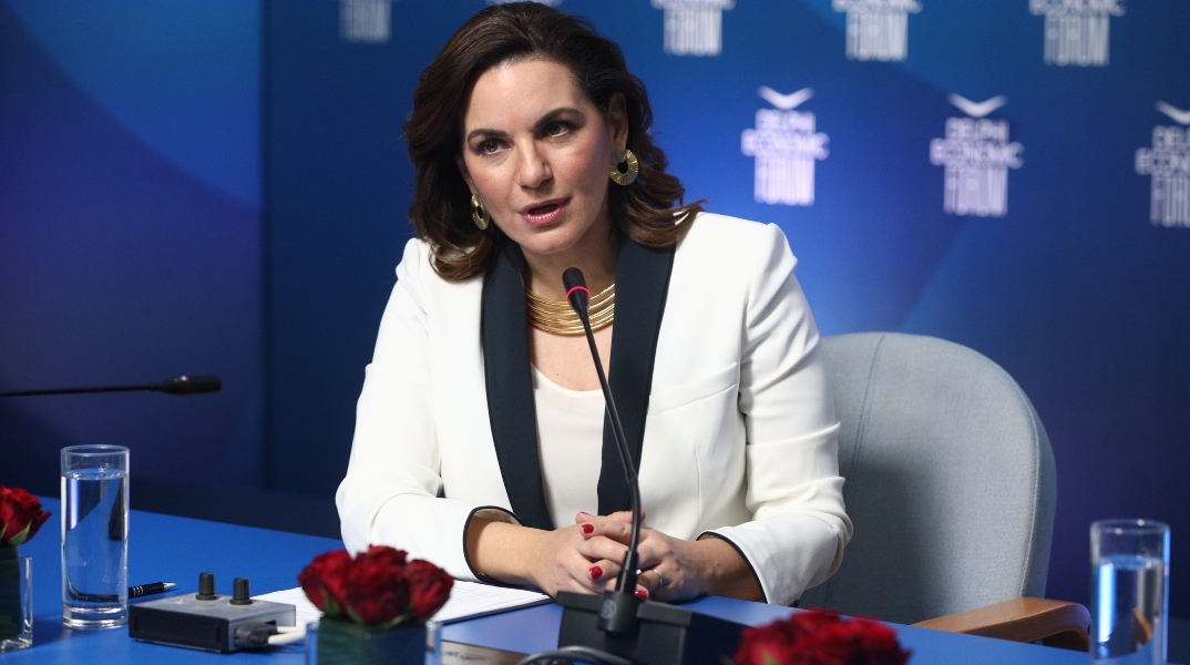 Η υπουργός τουρισμού Όλγα Κεφαλογιάννη