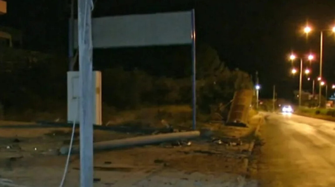 Το σημείο του τροχαίου δυστυχήματος στο Πόρτο Ράφτη