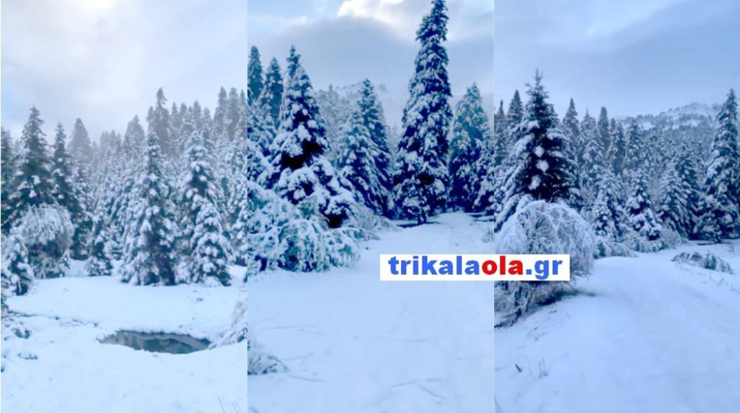 Χιόνια στα Τρίκαλα