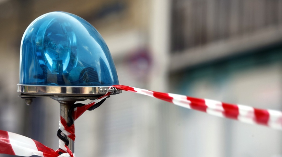 Φανάρι μηχανής της Αστυνομίας με κορδέλα 