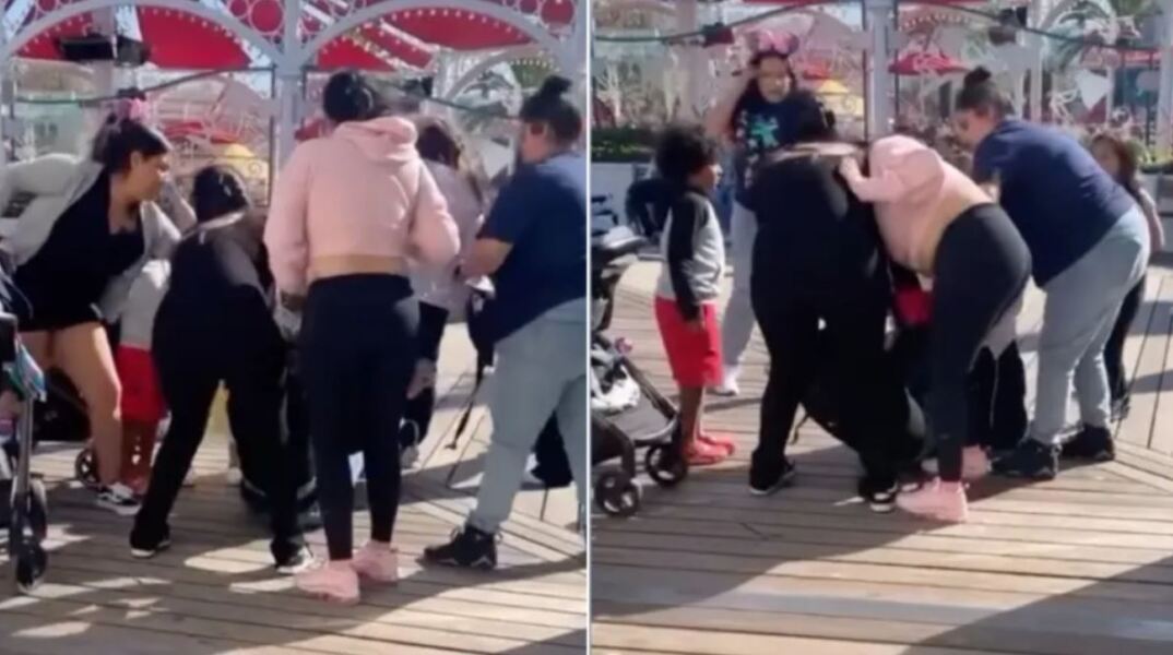 Ντίσνεϊλαντ: Άγριο ξύλο μαμάδων στο θεματικό πάρκο