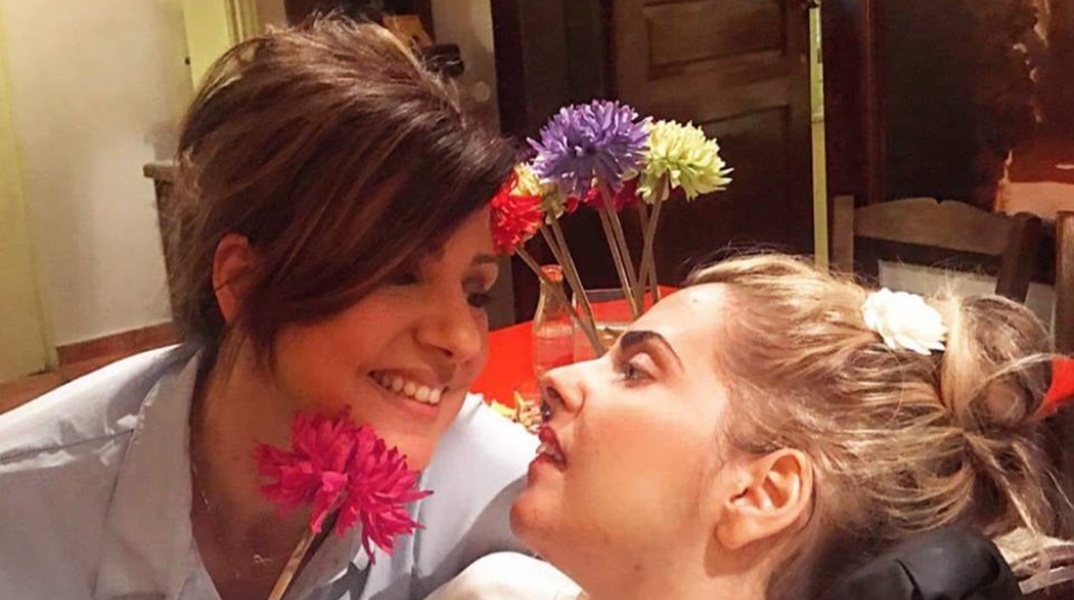 Η Σπυριδούλα Φατούρου με την κόρη της, Άσπα