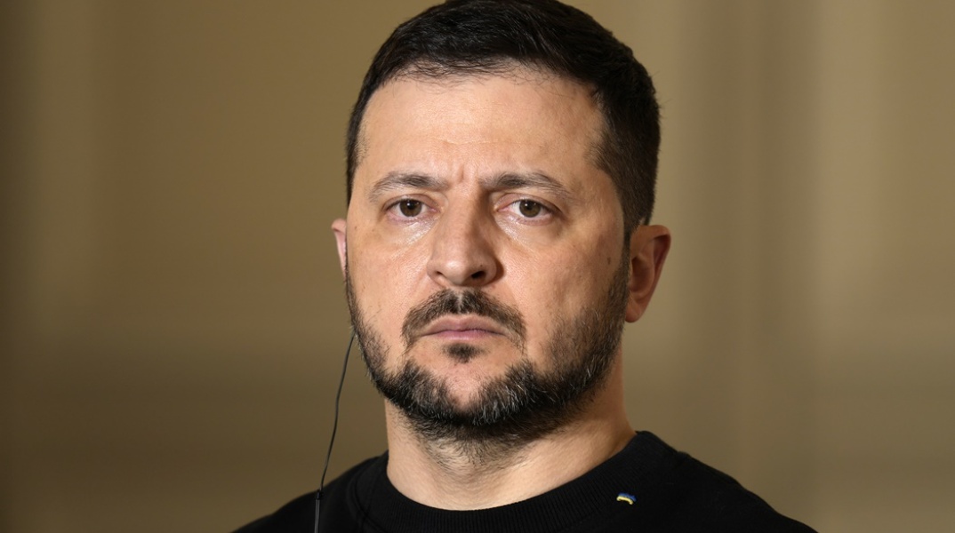 Ο Ουκρανός πρόεδρος, Βολοντίμιρ Ζελένσκι, στη Σύνοδο των υπουργών Άμυνας του ΝΑΤΟ