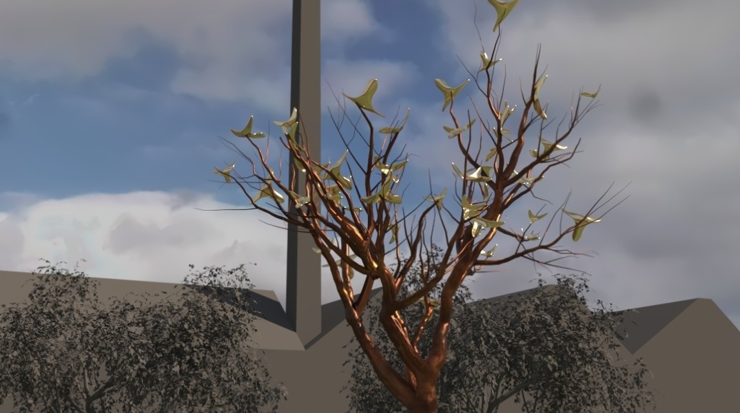 Το γλυπτό - μνημείο για τα θύματα της τραγωδίας στα Τέμπη