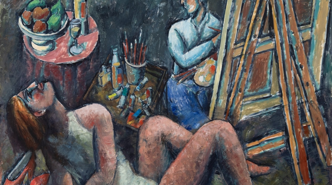 Παύλος Σάμιος, "Ο ζωγράφος και το μοντέλο. Παύση"