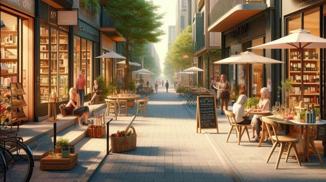 Περπατώντας στην πόλη, 55 μέτρα όλα κι όλα