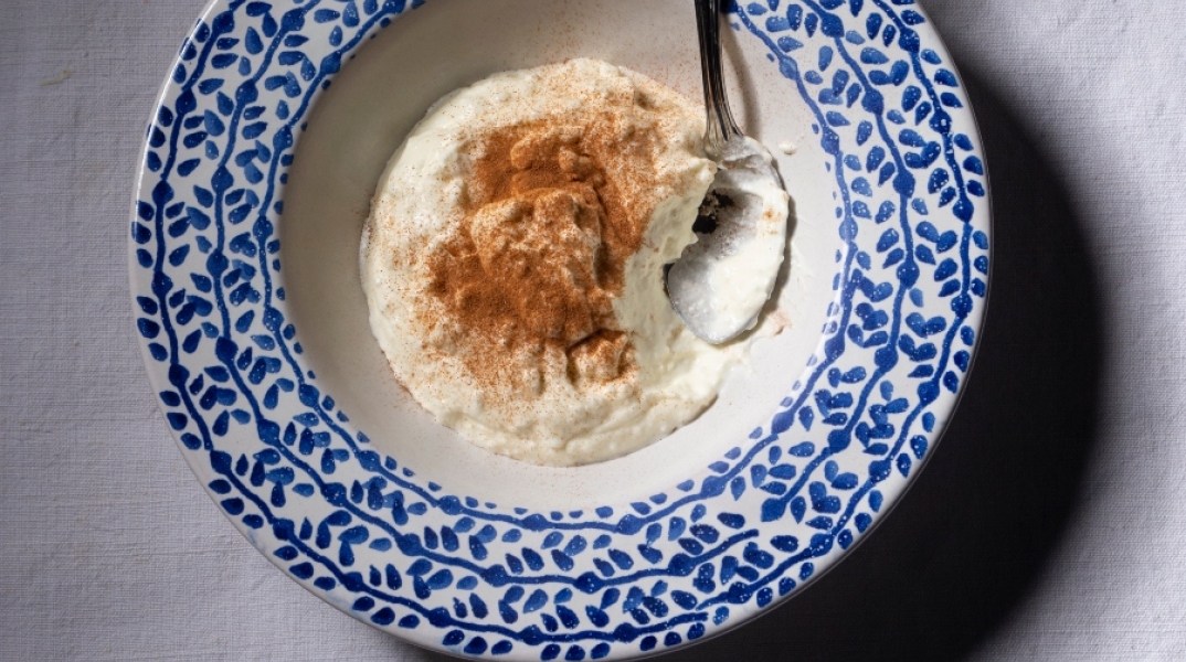 Κρέμα με cottage cheese και κανέλα
