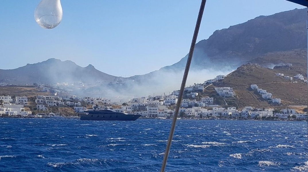 Φωτιά Σέριφος: Χωρίς ενεργό μέτωπο μετά από δύσκολη νύχτα