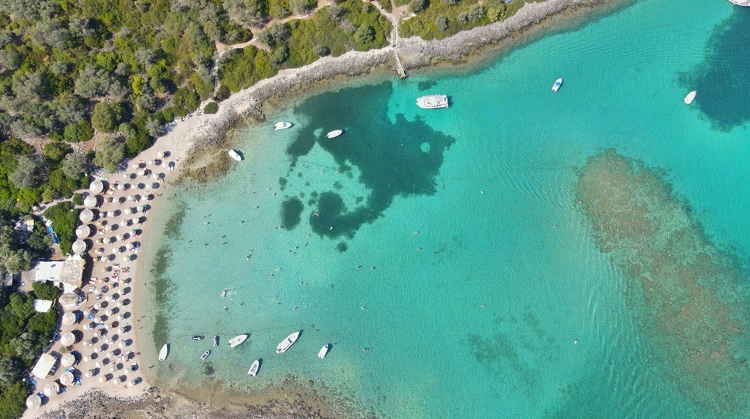 Λιναδονήσια Ευβοίας από ψηλά