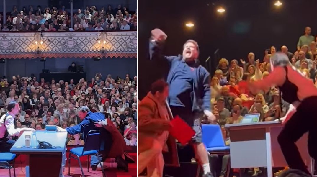 Ο Τζέιμς Κόρντεν καθυστέρησε να αρχίσει παράσταση στην οποία πρωταγωνιστούσε για να δει τα πέναλτι της εθνικής Αγγλίας στο Euro 2024. 