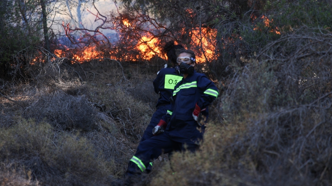 Φωτιά τώρα στη Μαγούλα Ελευσίνας