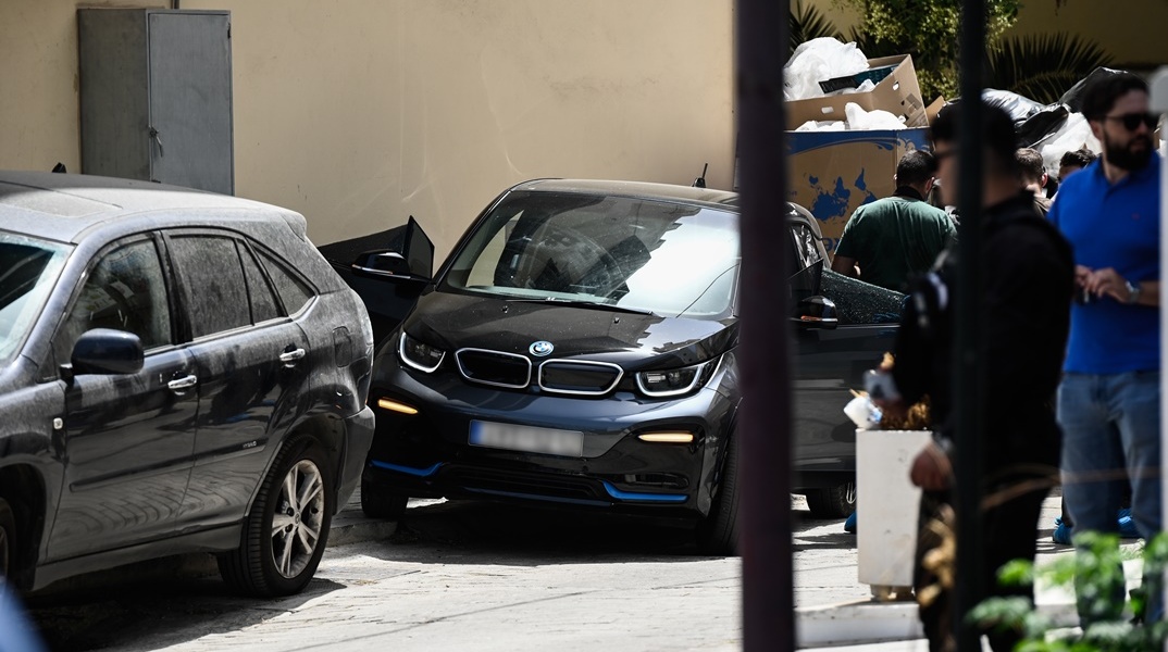 Το σημείο της δολοφονία του 54χρονου τοπογράφου Παναγιώτη Στάθη στο Ψυχικό