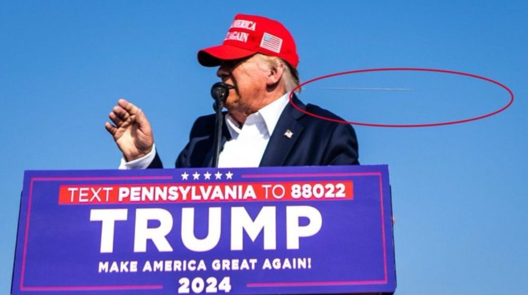 Απόπειρα δολοφονίας του Ντόναλντ Τραμπ: Φωτογραφία δείχνει τη σφαίρα να περνάει ακριβώς πίσω από το κεφάλι του πρώην προέδρου των ΗΠΑ