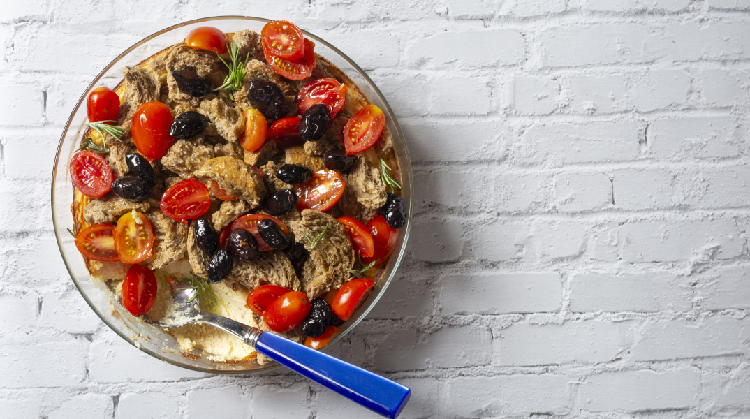 Πίτα με κοπανιστή Μυκόνου 