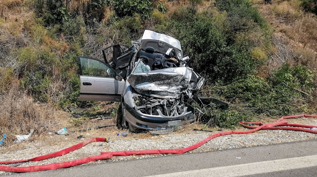 Στιγμιότυπο από το πολύνεκρο τροχαίο δυστύχημα στη Μεσσηνία