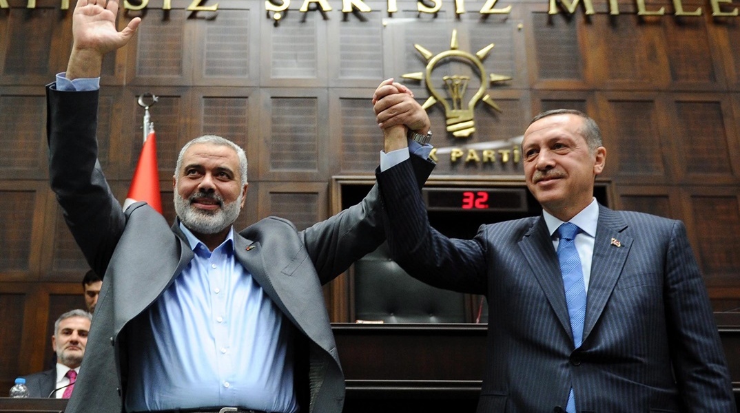 Ρετζέπ Ταγίπ Ερντογάν και Ισμαήλ Χανίγια