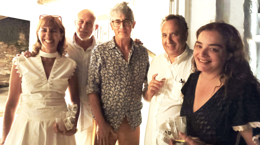 Από αριστερά: Φαίη Καζαντζίδου, Γιώργος Βερνίκος, Αλεξάντερ Πέιν, Χρήστος Χωμενίδης, Γωγώ Μπρέμπου