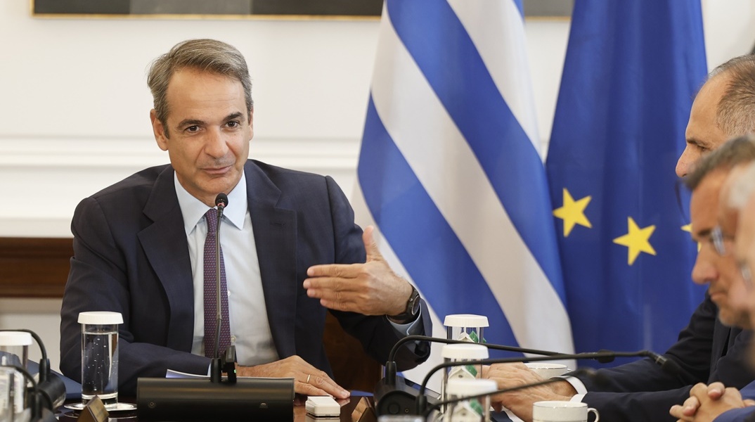 Ο Κυριάκος Μητσοτάκης στο Υπουργικό Συμβούλιο