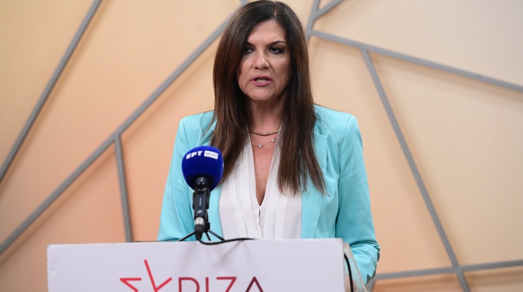 Η εκπρόσωπος Τύπου του ΣΥΡΙΖΑ, Βούλα Κεχαγιά
