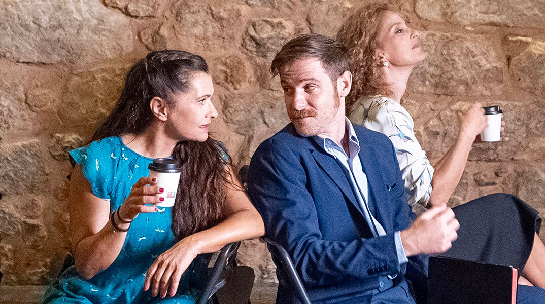 Άντρια Ράπτη, Άλκης Μπακογιάννης και Τζίνη Παπαδοπούλου στο «Κράτα με»