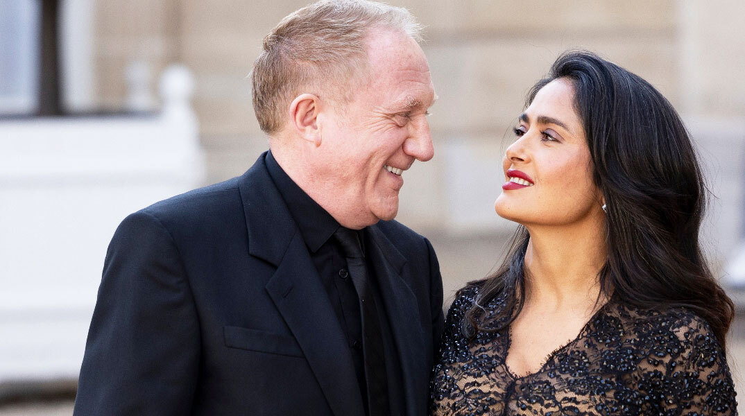 Η Σάλμα Χάγιεκ και ο Ανρί Πινό 