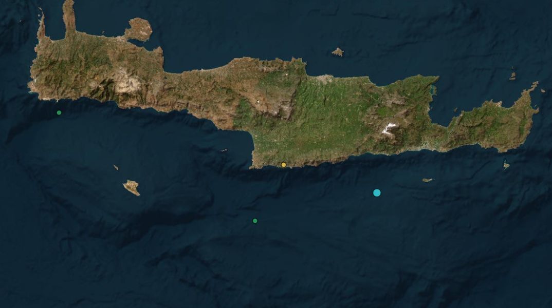 Σεισμός τώρα νότια της Κρήτης - Το μέγεθος και το επίκεντρο της σεισμικής δόνησης