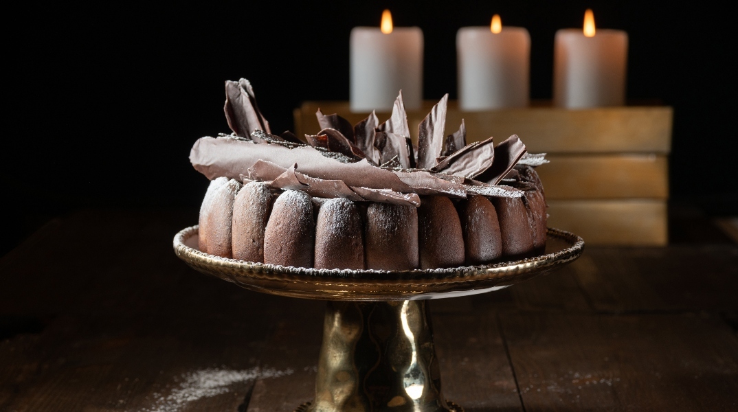 Σαρλότ σοκολάτας με ρούμι