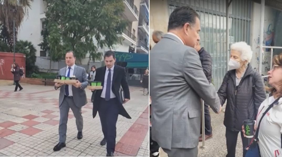 Ο Άδωνις Γεωργιάδης πήγε με κλειδαρά και άνοιξε κλειστό φαρμακείο ΕΟΠΥΥ στη λεωφόρο Αλεξάνδρας - Ο υπουργός Υγείας κέρασε καφέ τους ασφαλισμένους που περίμεναν