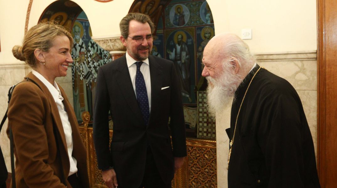 Νικόλαος Ντε Γκρες και Χρυσή Βαρδινογιάννη ζήτησαν την ευλογία του Ιερώνυμου