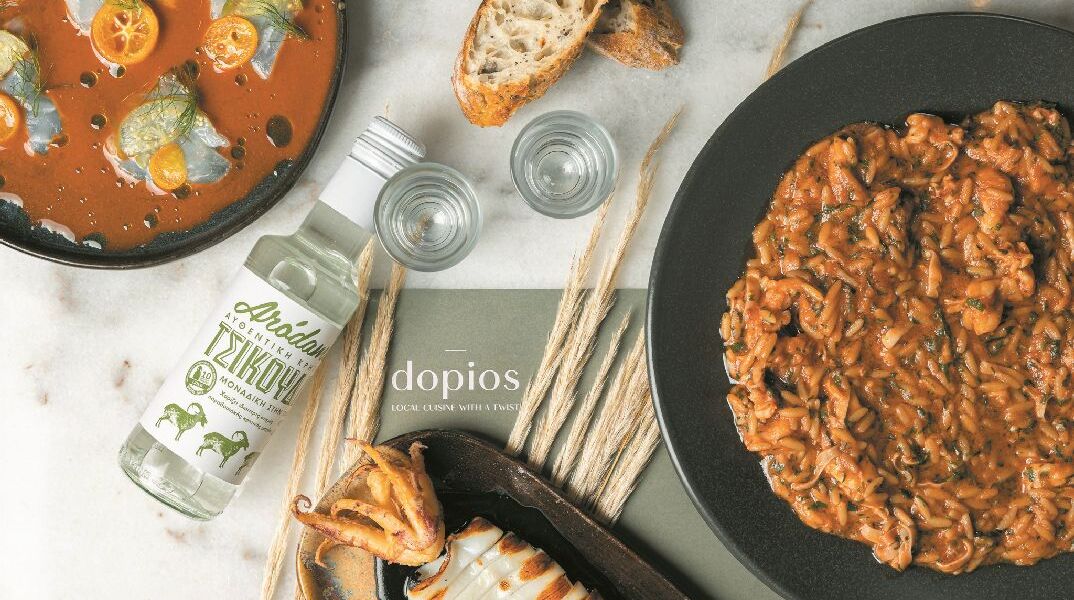 Dopios: Το σύγχρονο μεζεδοπωλείο της πλατείας Αγίων Θεοδώρων